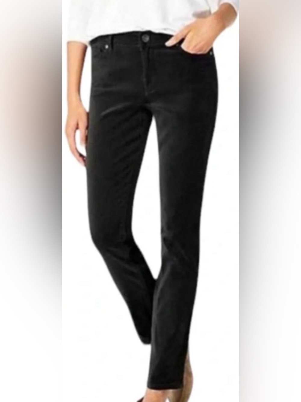 J.Jill Denim Authentic Fit Slim Ankle Black Jeans Size 6T